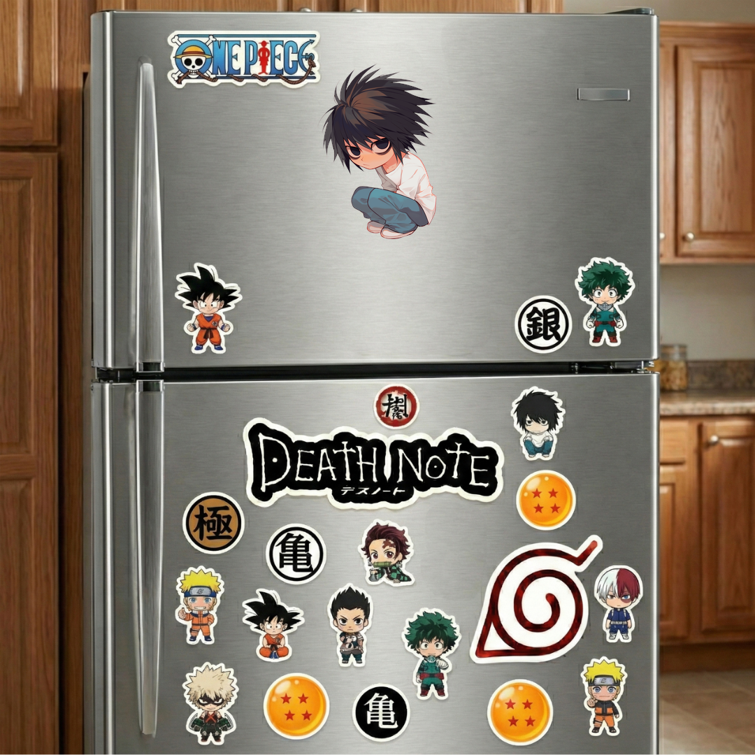 chibi l death note sitting sticker