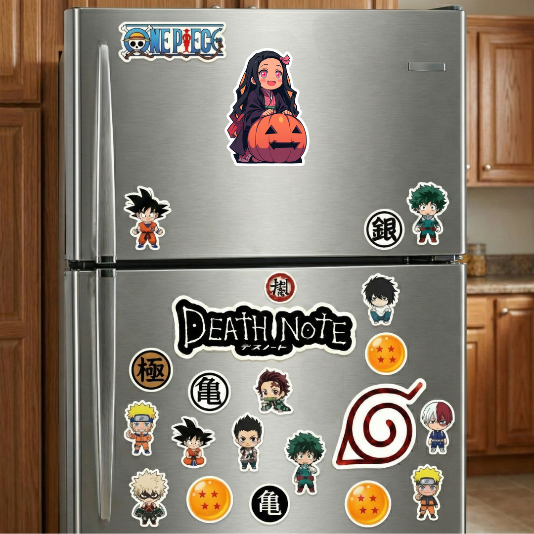chibi nezuko kamado halloween pumpkin sticker