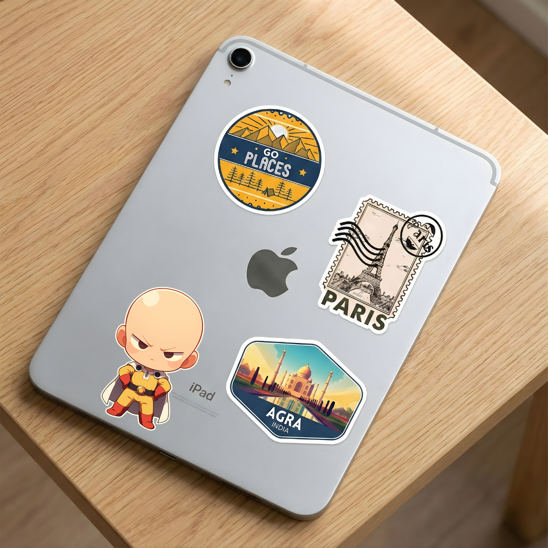 chibi one punch man angry saitama sticker