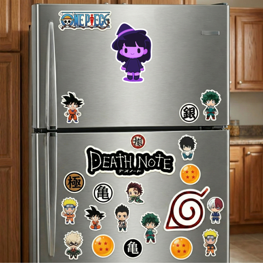 chibi purple witch girl sticker