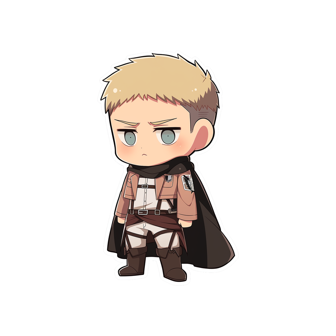 chibi reiner braun survey corps sticker