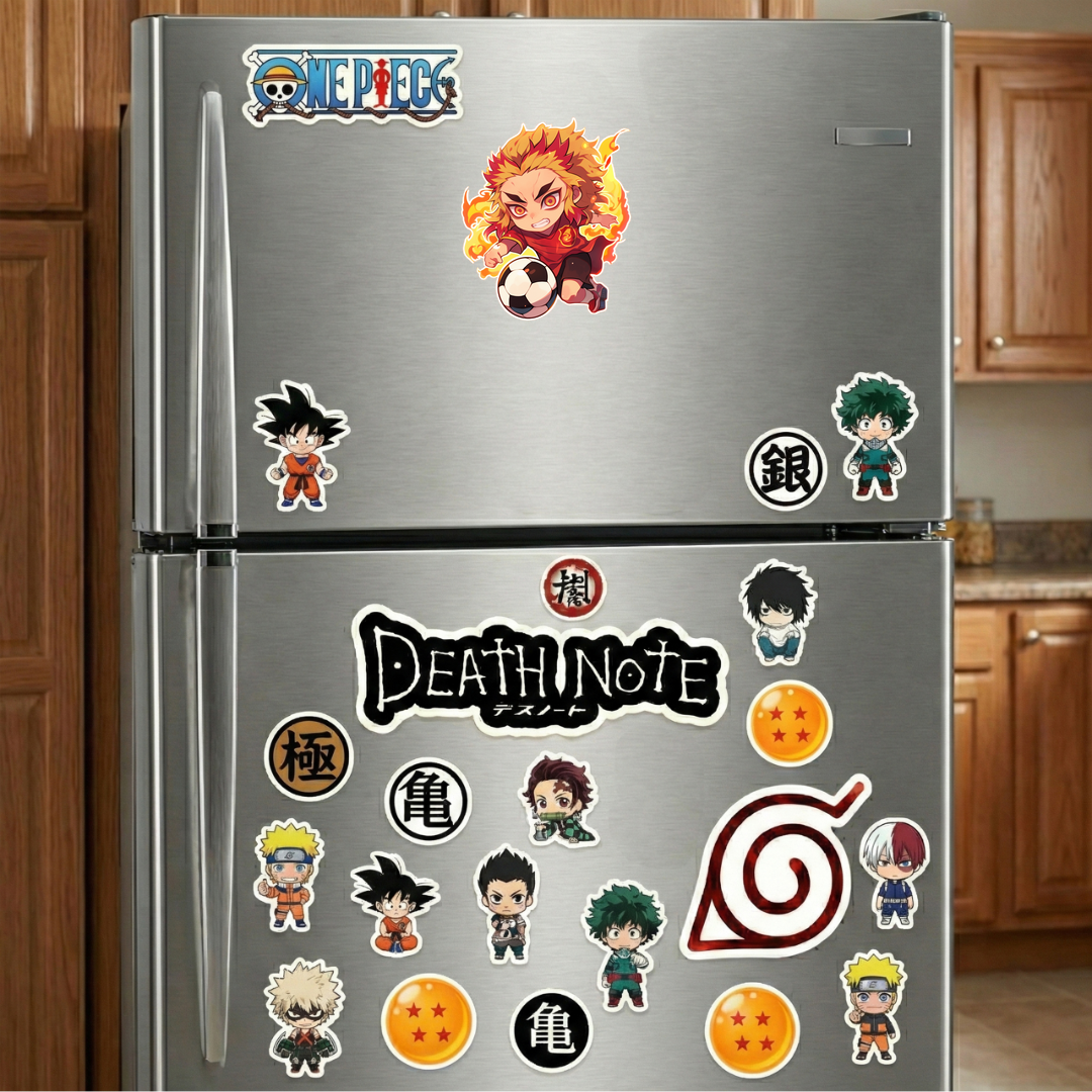 chibi rengoku playing soccer sticker