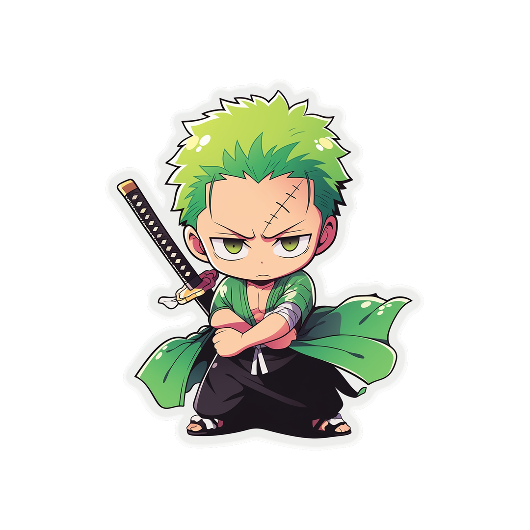chibi roronoa zoro sticker