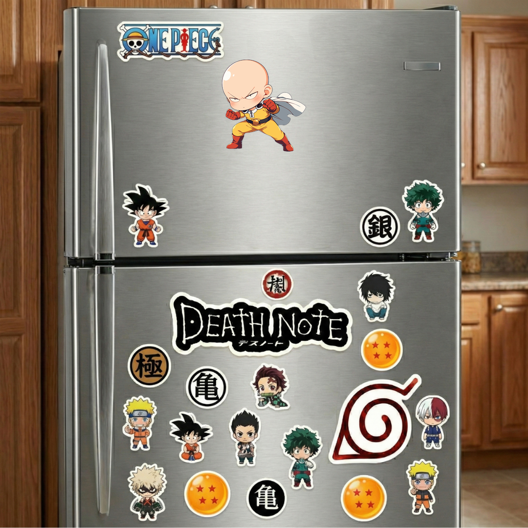 chibi saitama determined stance sticker