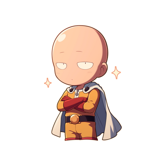 chibi saitama one punch man sticker