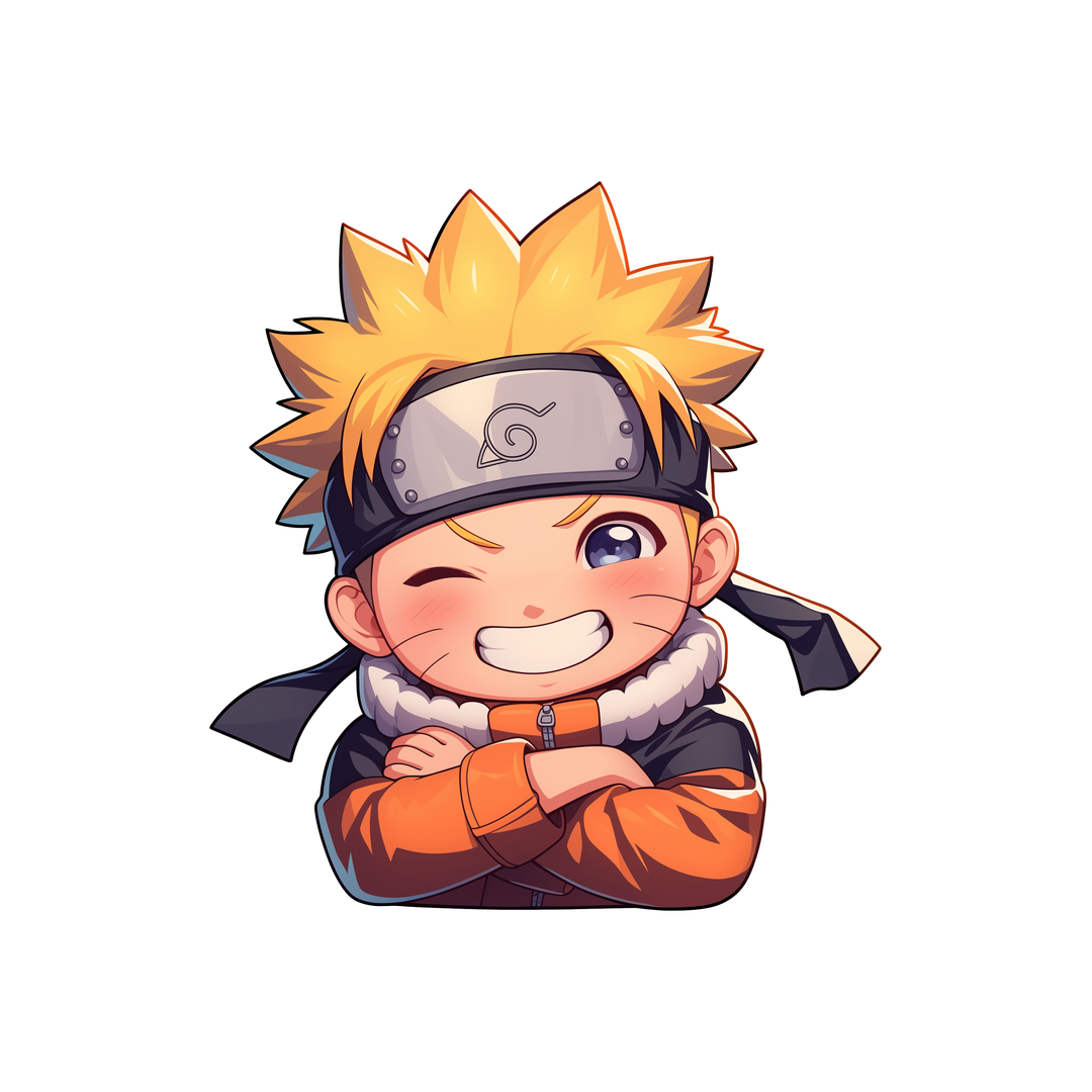 chibi smile naruto sticker