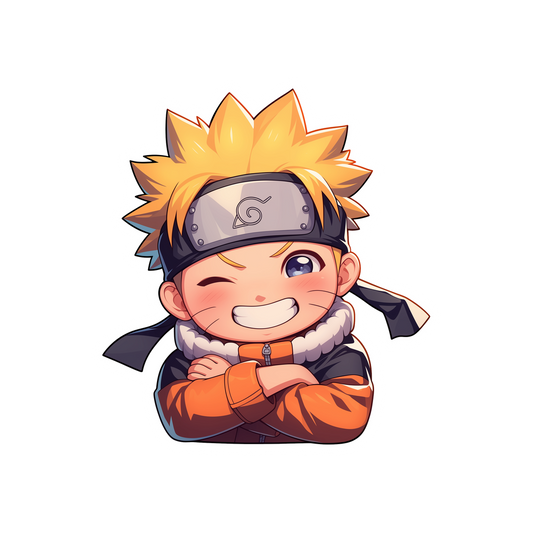 chibi smile naruto sticker