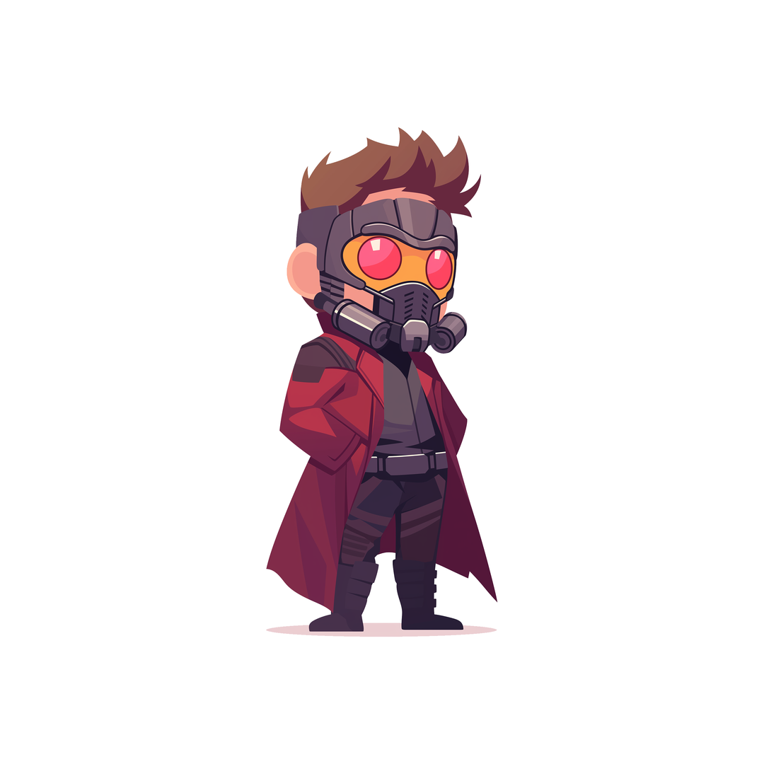 chibi star lord guardians of the galaxy sticker