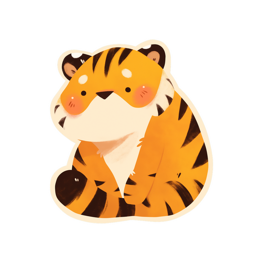 chibi tiger sticker