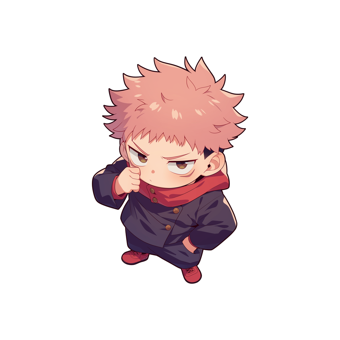 chibi yuji itadori jujutsu kaisen sticker