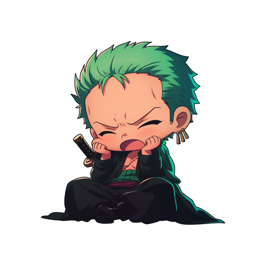 chibi zoro one piece sticker