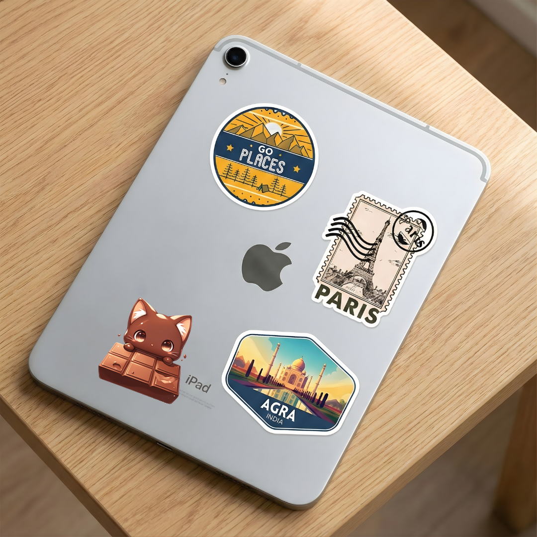 chocolate cat bar sticker