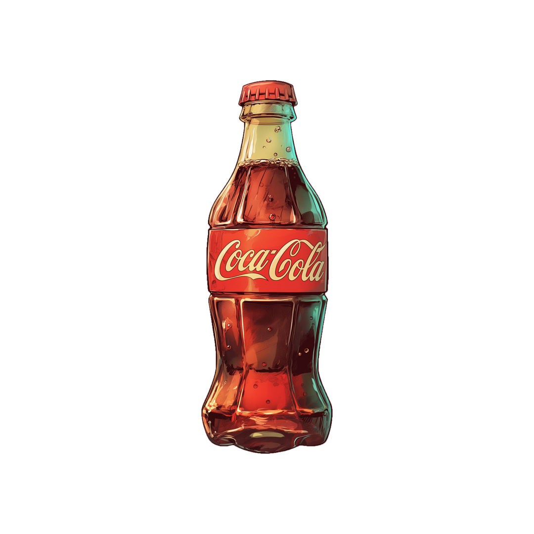 classic cola bottle sticker