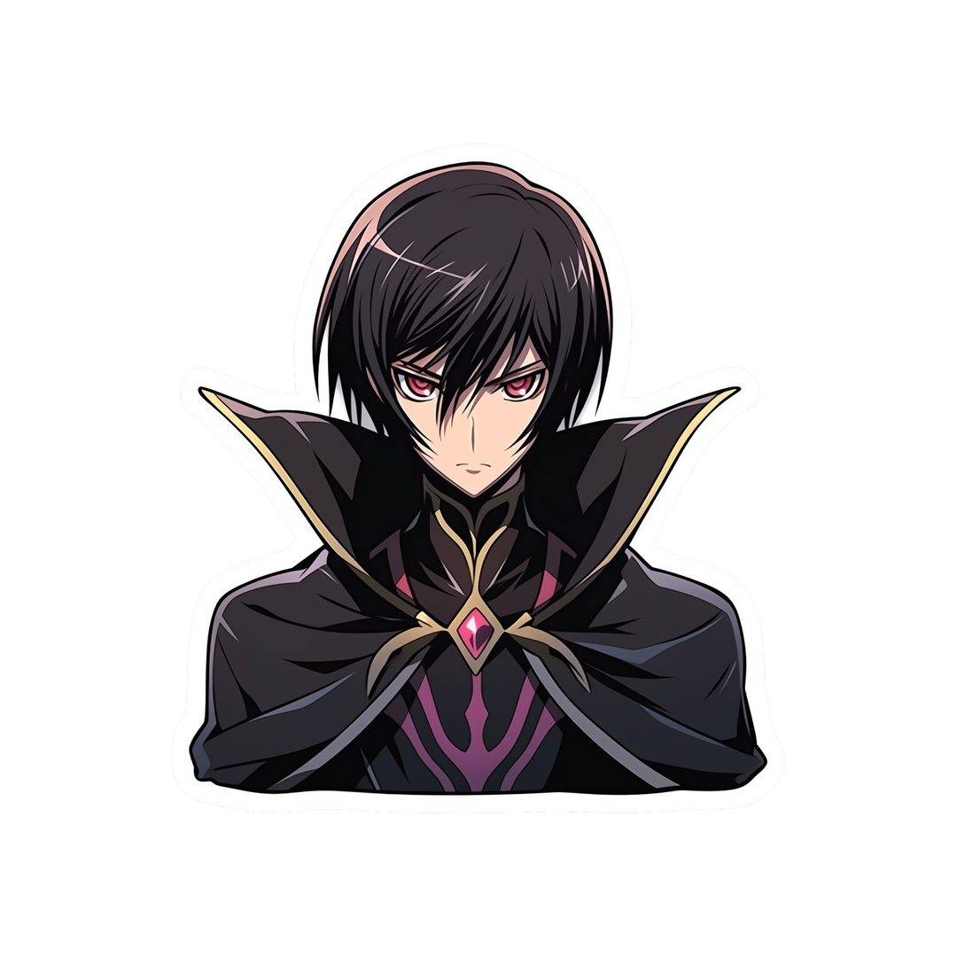 code geass lelouch lamperouge bust sticker
