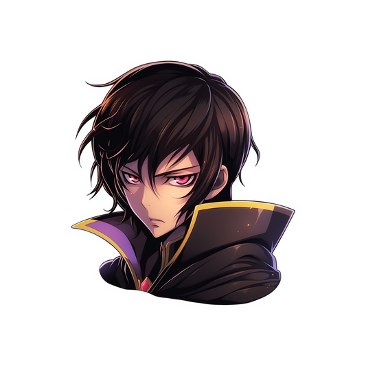 code geass lelouch with red eyes sticker