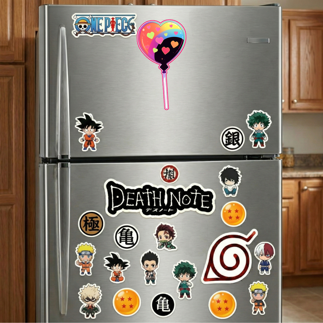 colorful heart lollipop sticker