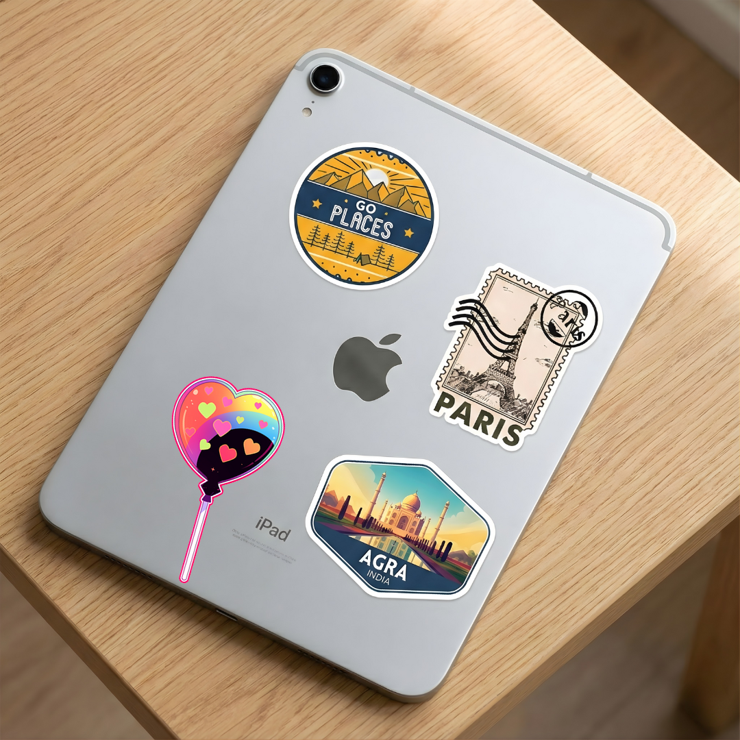 colorful heart lollipop sticker