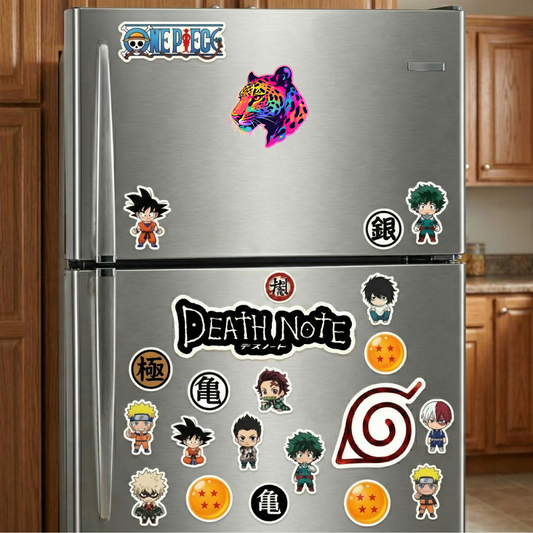 colorful leopard head sticker