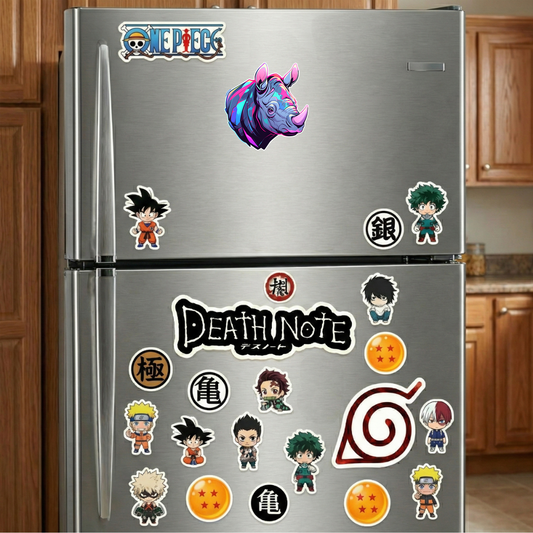 colorful rhino sticker
