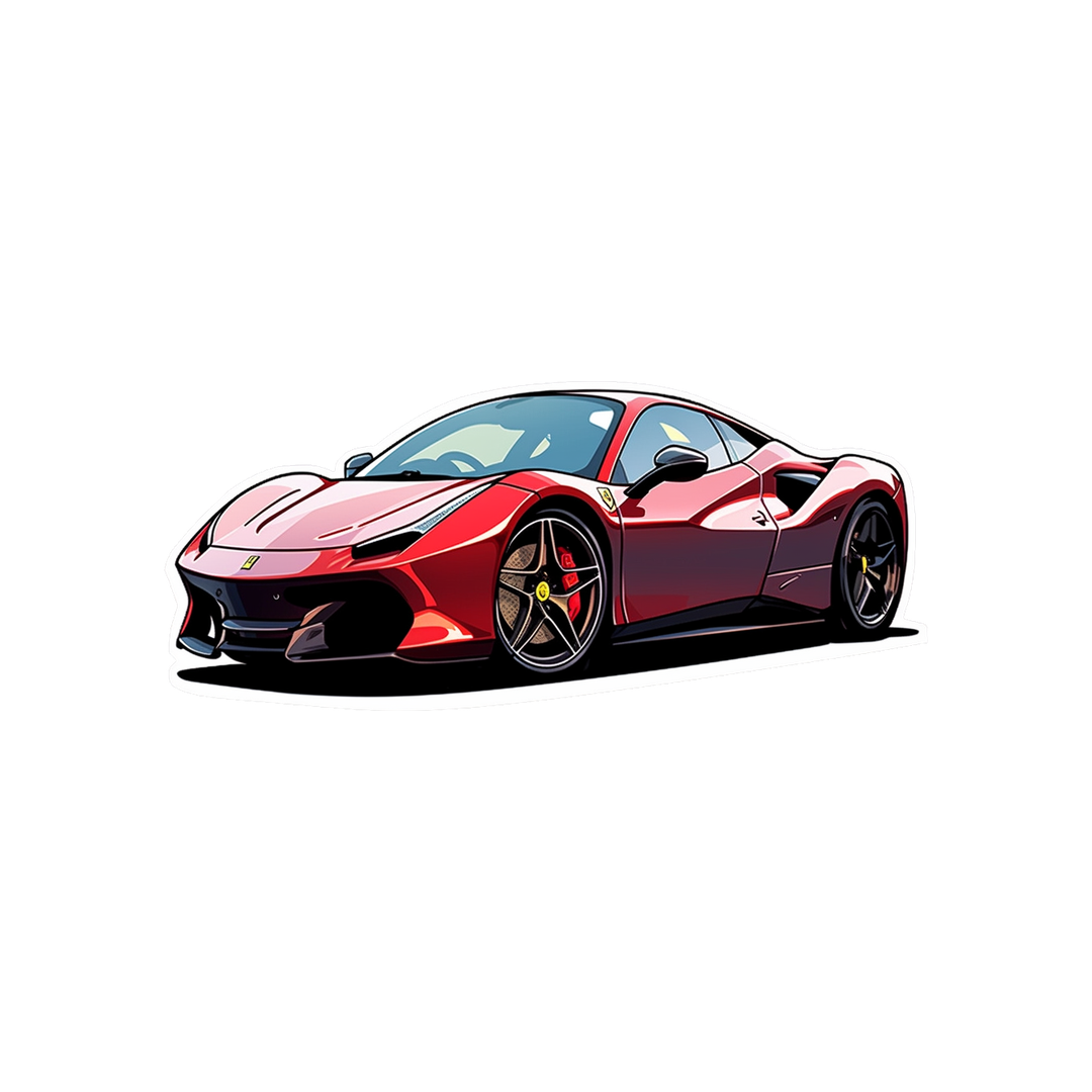 cool ferrari 488 sticker