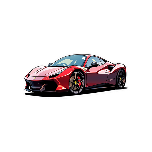 cool ferrari 488 sticker