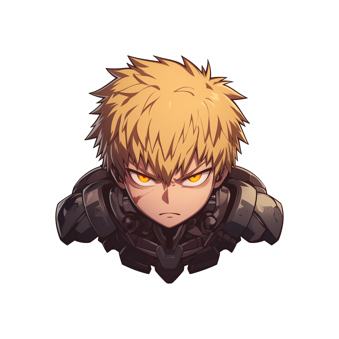 cool genos one punch man sticker