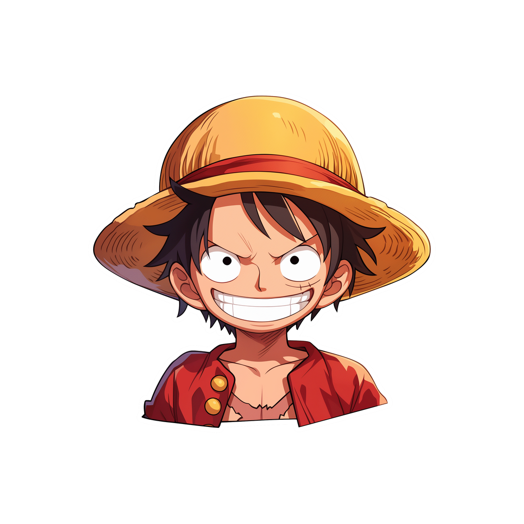cool one piece luffy clipart sticker