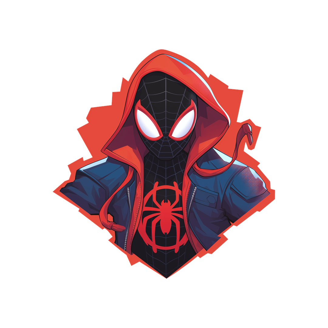 cool spiderman miles morales sticker