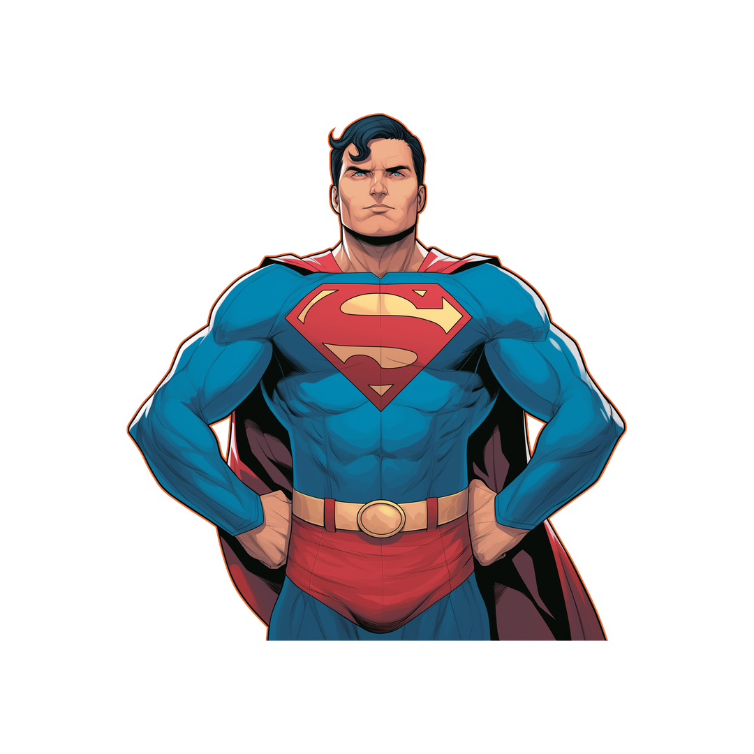cool superman superhero sticker