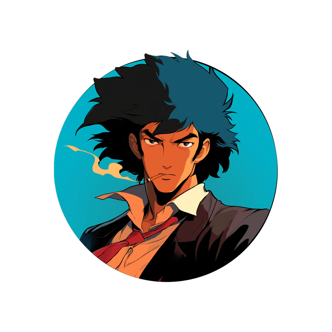 cowboy bebop spike cool smoke sticker