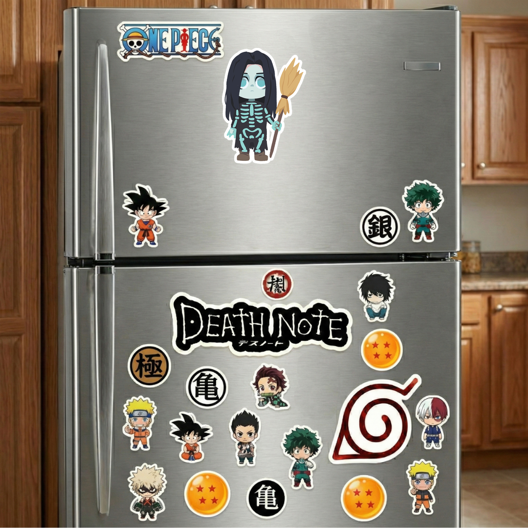 creepy skeleton hallowen sticker