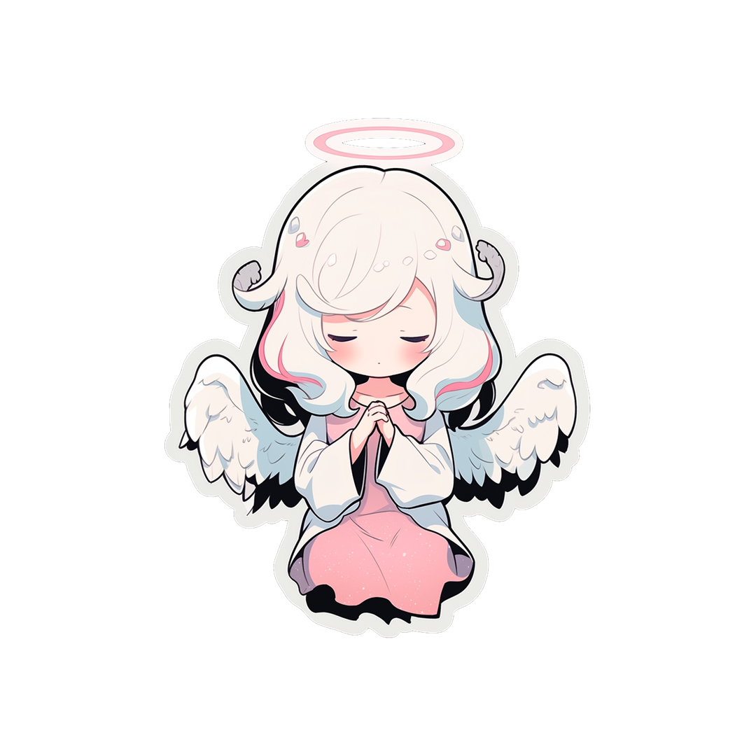 cute anime angel girl sticker