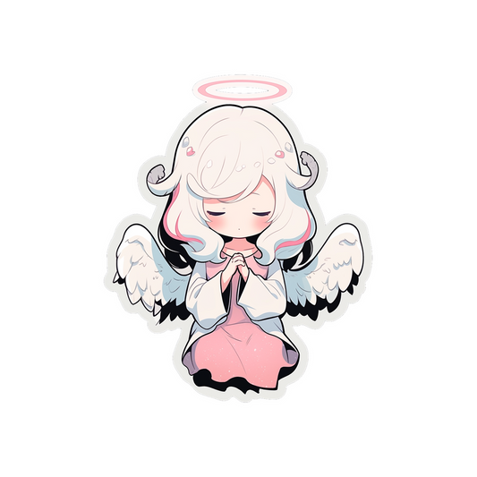 cute anime angel girl sticker