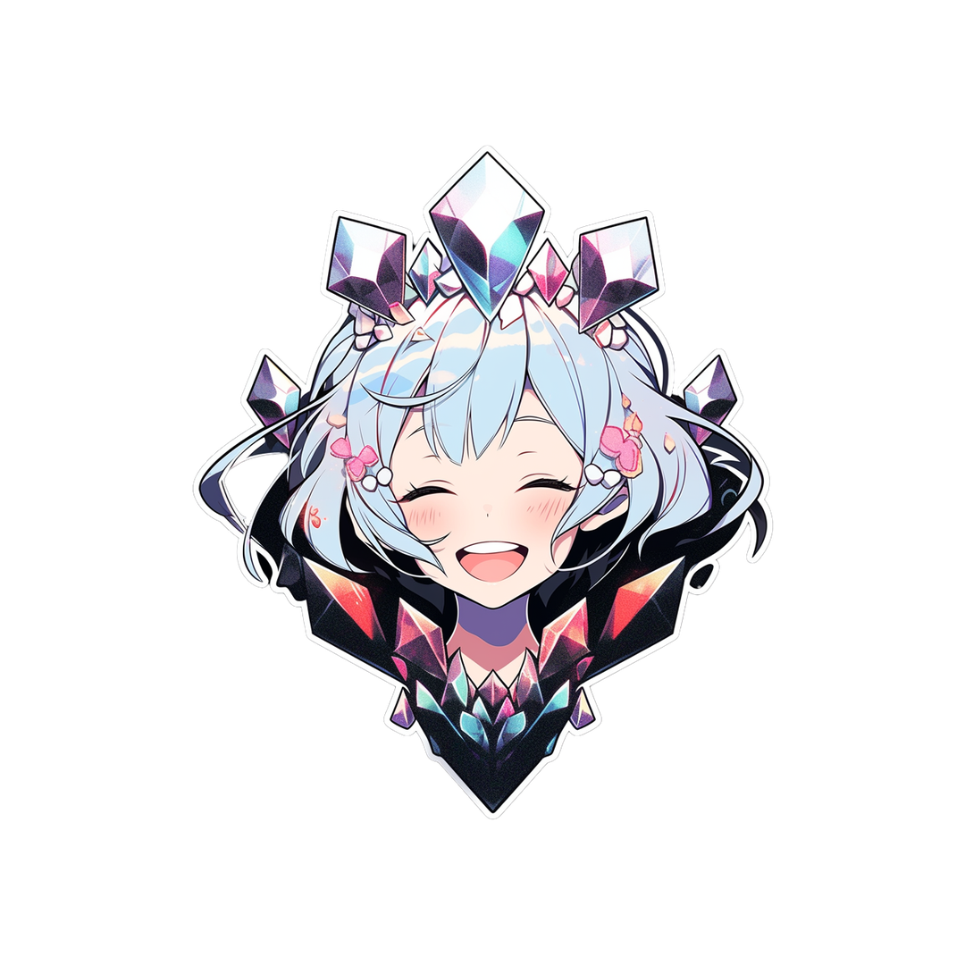 cute anime girl gems aesthetic sticker