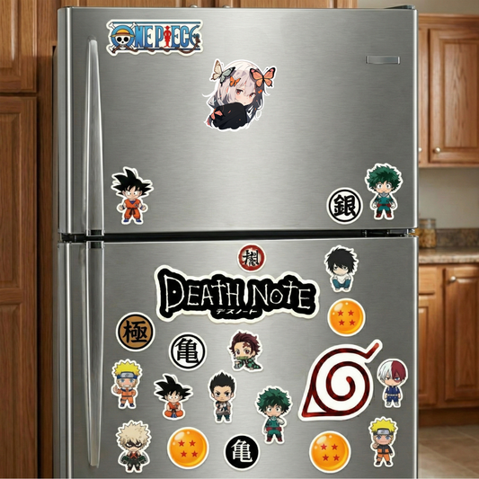 cute anime girl with butterflies sticker