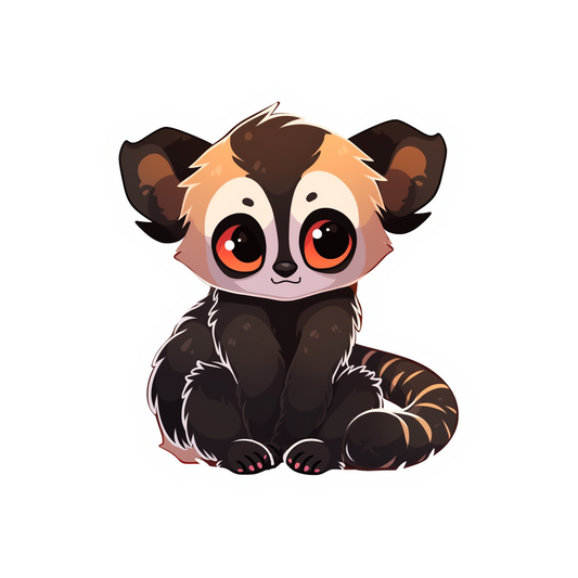 cute baby lemur sticker