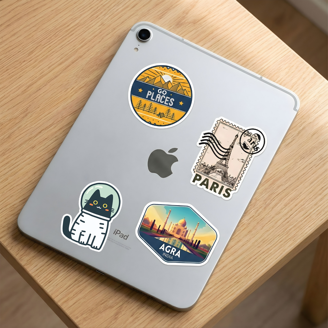 cute black cat astronaut space sticker
