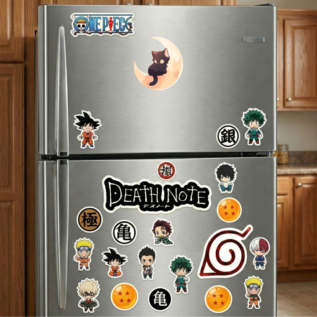 cute black cat sitting on the moon sticker
