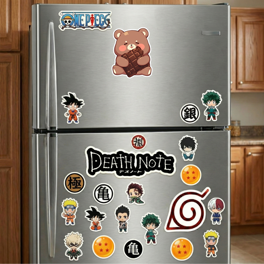 cute brown bear with chocolate bar sticker