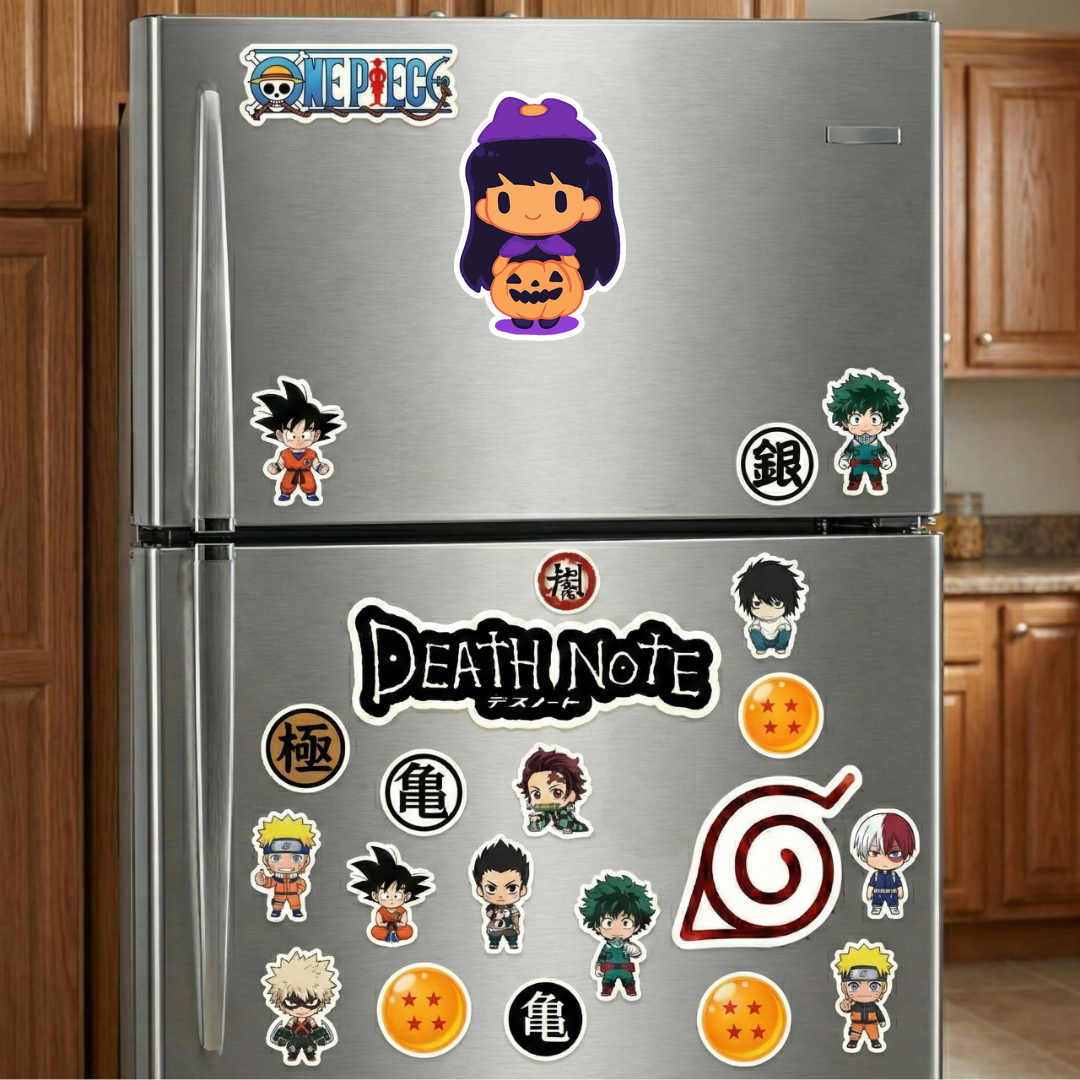 cute chibi girl pumpkin dress sticker