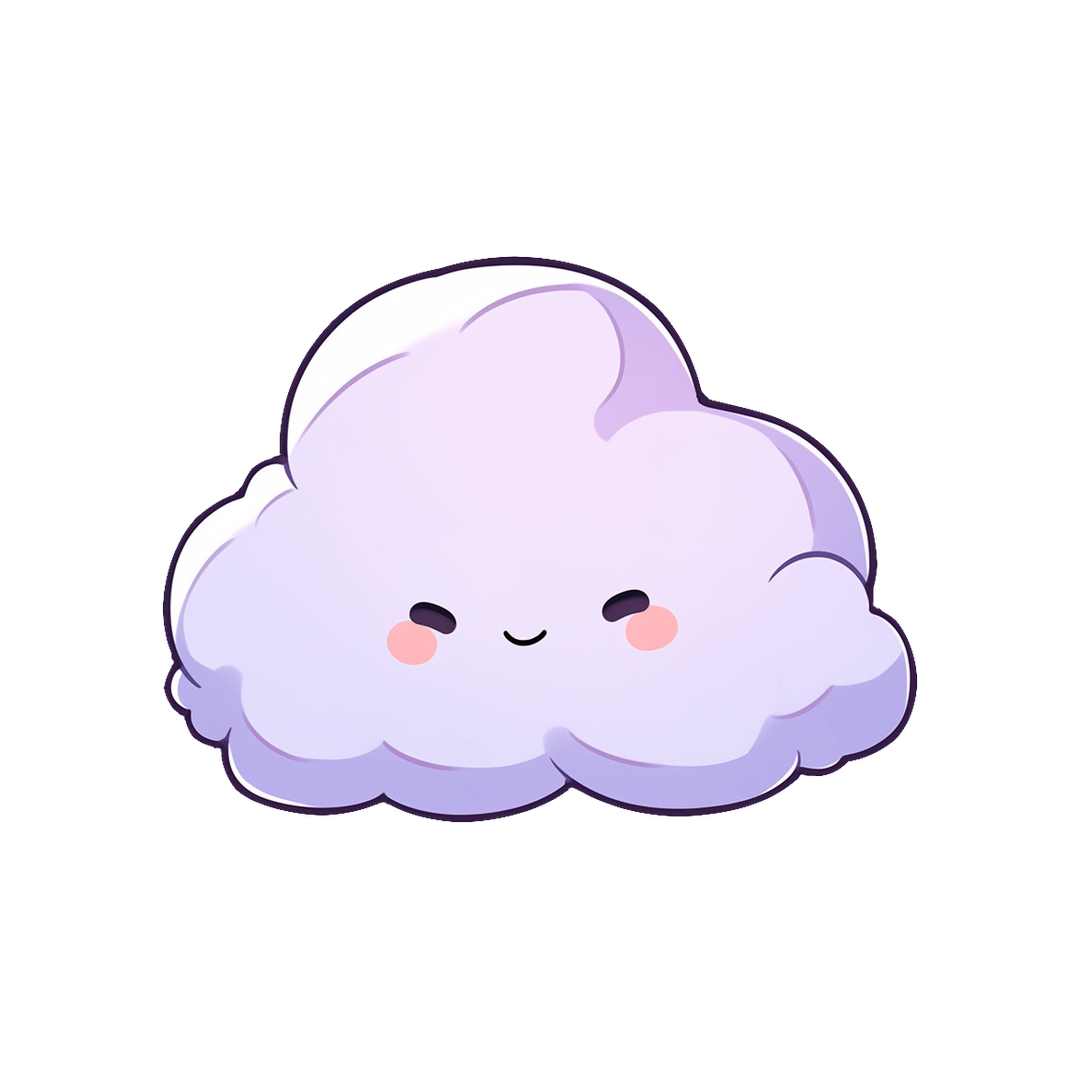 cute cloud smiling sticker