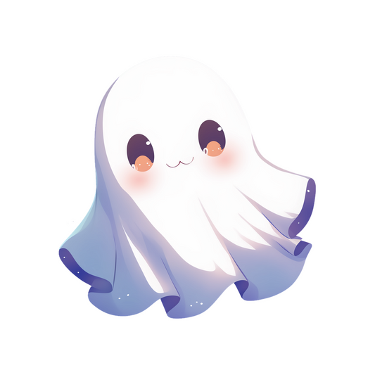 cute ghost halloween sticker