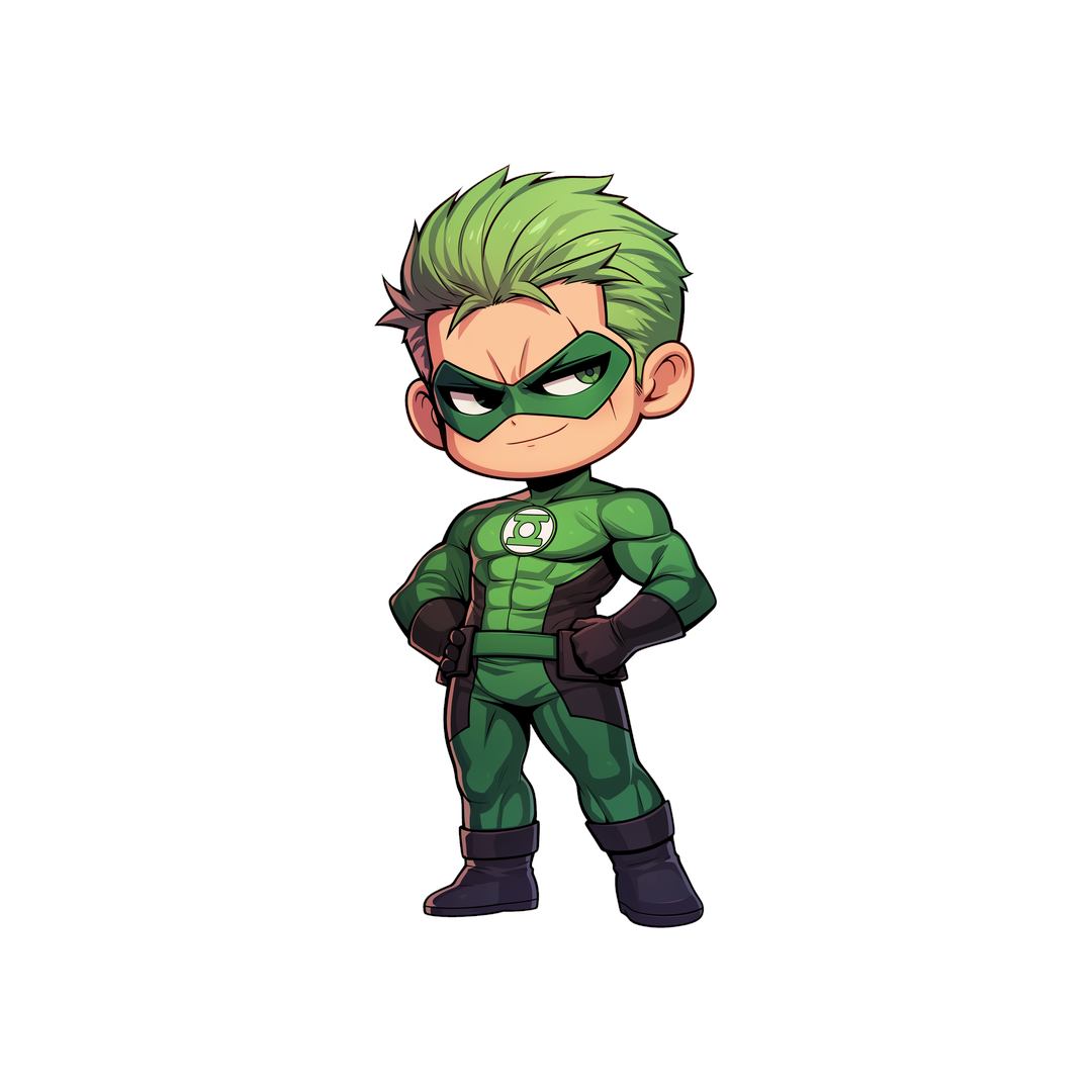 cute green lantern marvel sticker