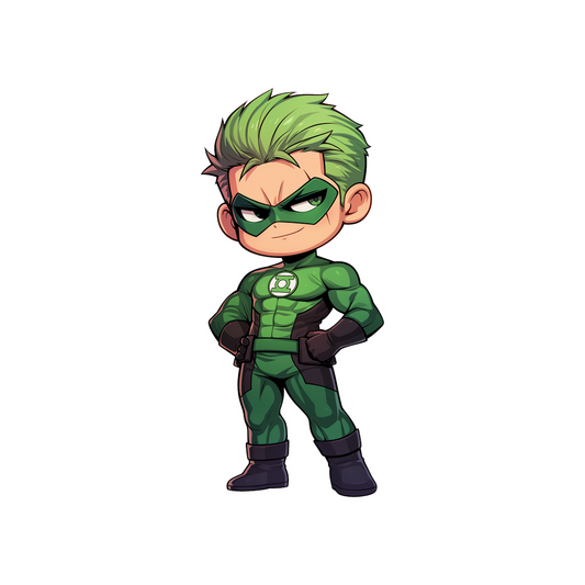 cute green lantern marvel sticker
