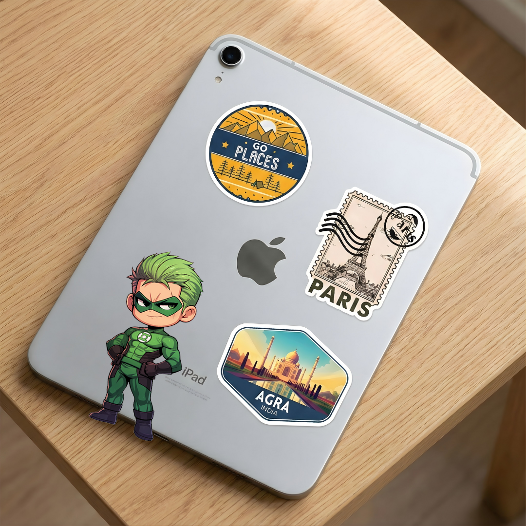 cute green lantern marvel sticker