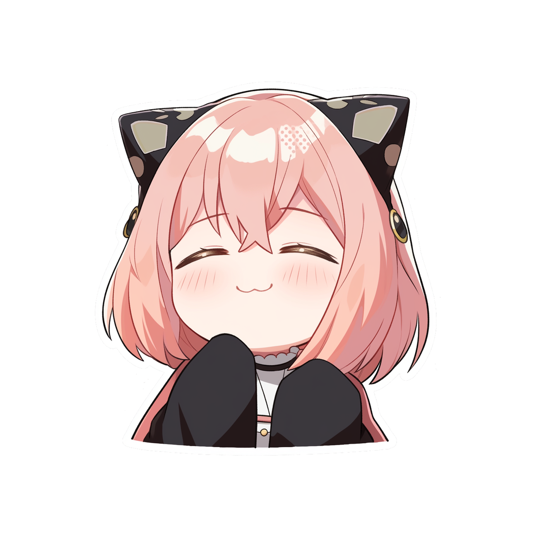 cute happy anya forger sticker