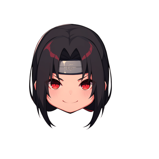 cute itachi head sticker
