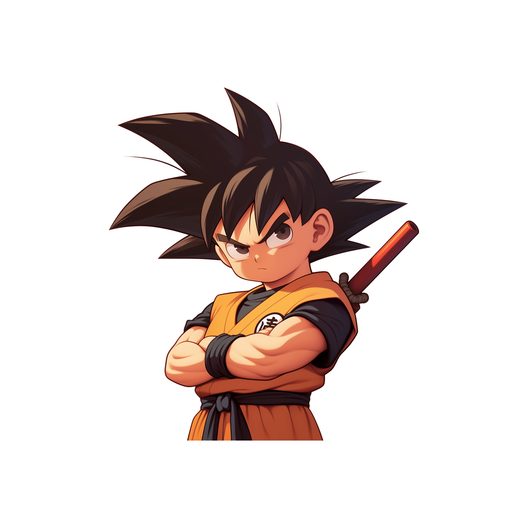 cute kid goku dragon ball sticker