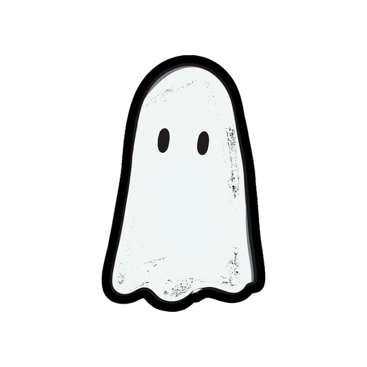 cute minimal ghost sheet boo halloween sticker