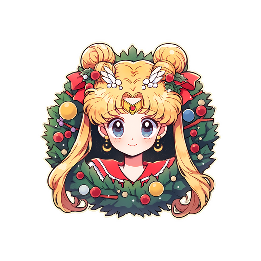 cute sailor moon christmas sticker